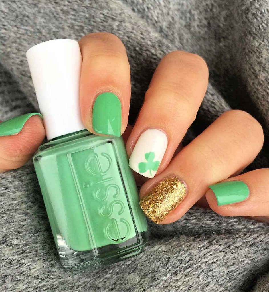 st patricks day nails cutepolish disney