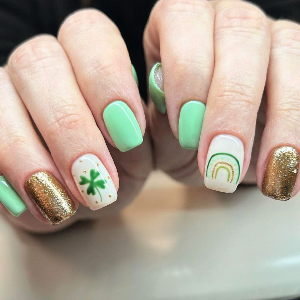 St. Patrick's Day Mix and Match Nails