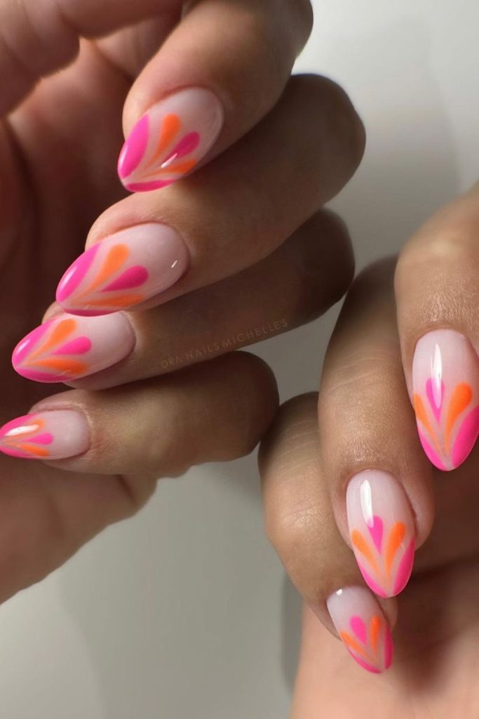 These mermaid nail design offer a perfect blend of classic elegance and whimsical ocean vibes