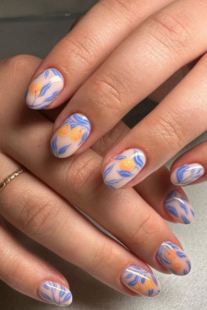Purple Clementines Nails for Summer