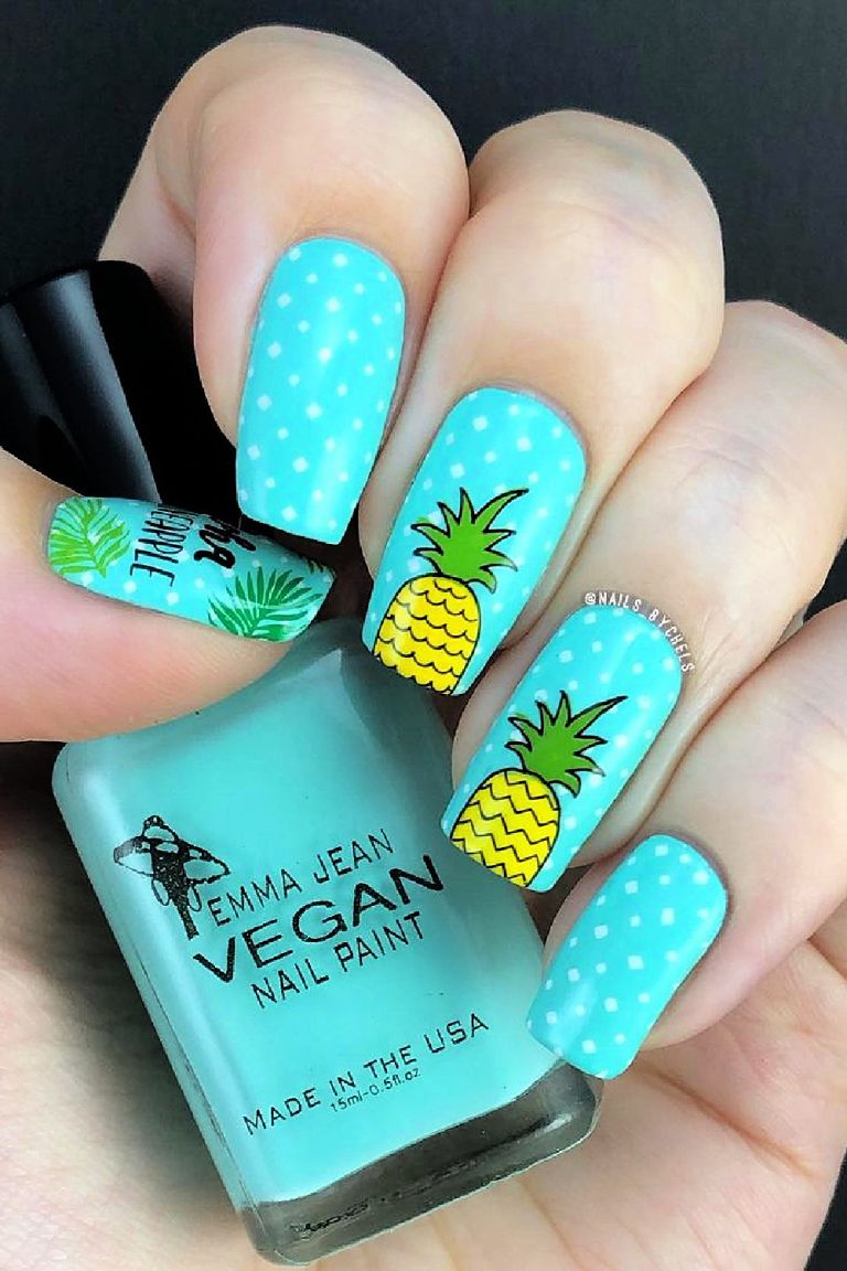20 Cute Pineapple Nail Designs You’ll Love This Summer