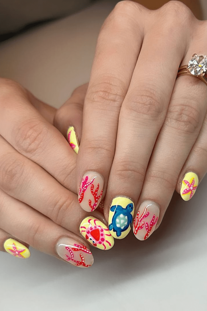 undersea summer nail art