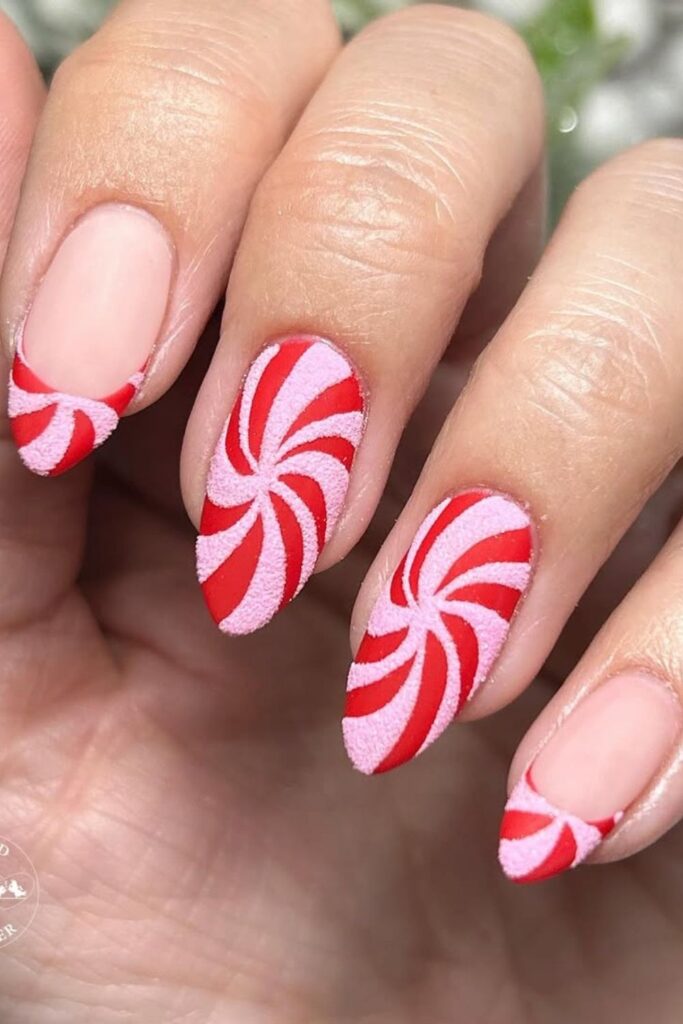 Candy Swirls Nail Design