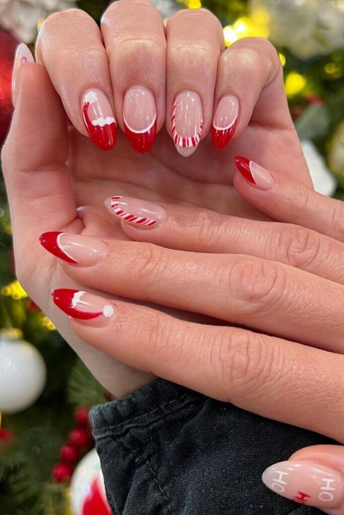 Christmas Tips&nbsp;Nail Design