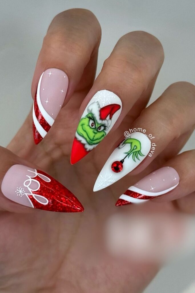 Grinch nails
