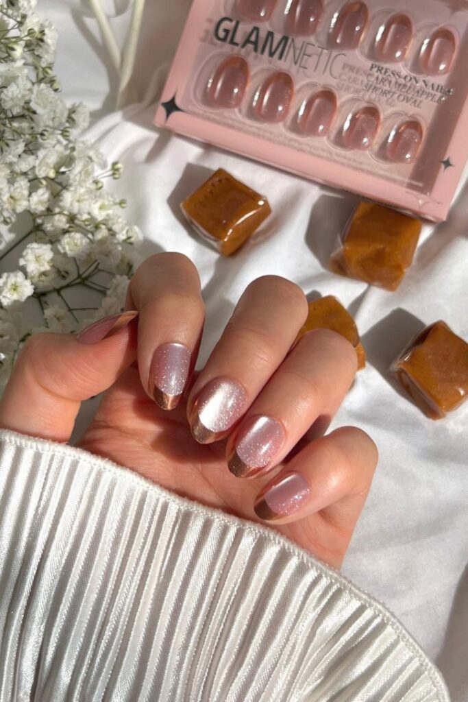Maple Glaze Press-On Thanksgiving Nails
