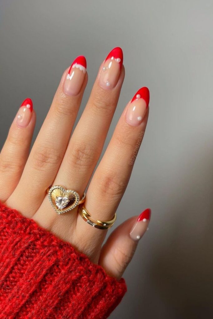 Santa's hat Frenchie's Nails