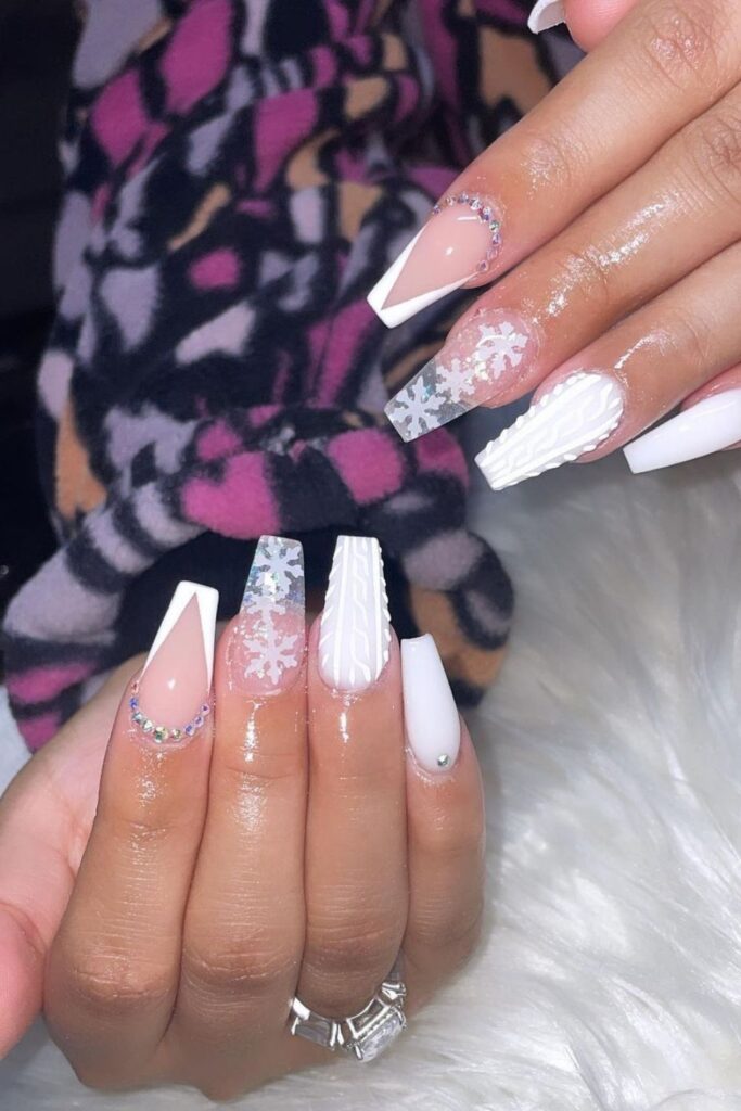 Snowflakes and Sweater nails