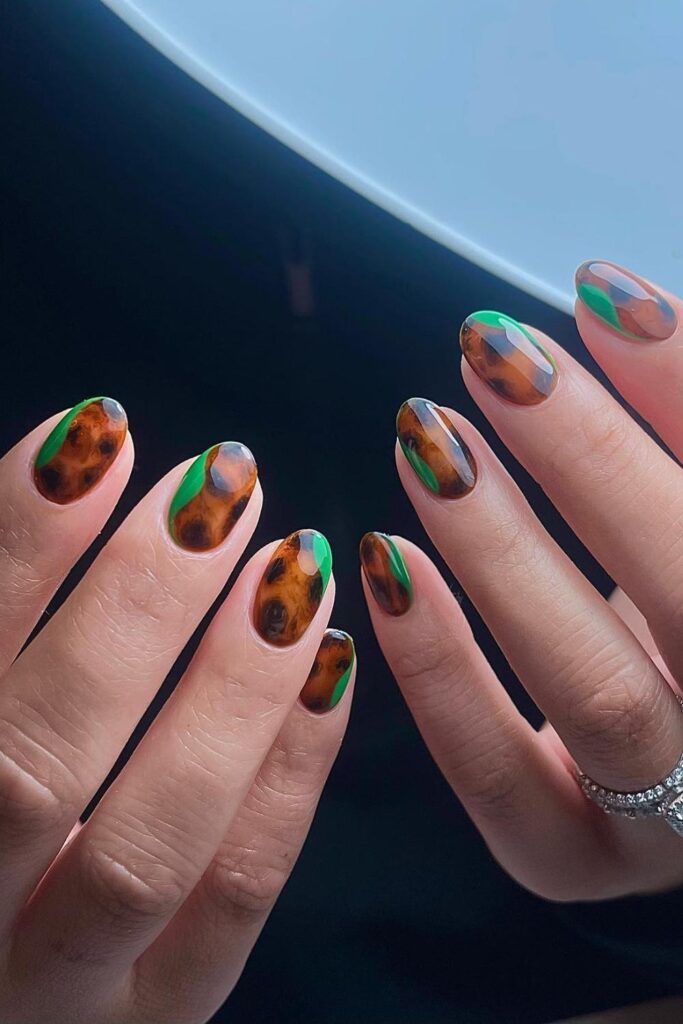 Tortie + Bottega Thanksgiving Nails